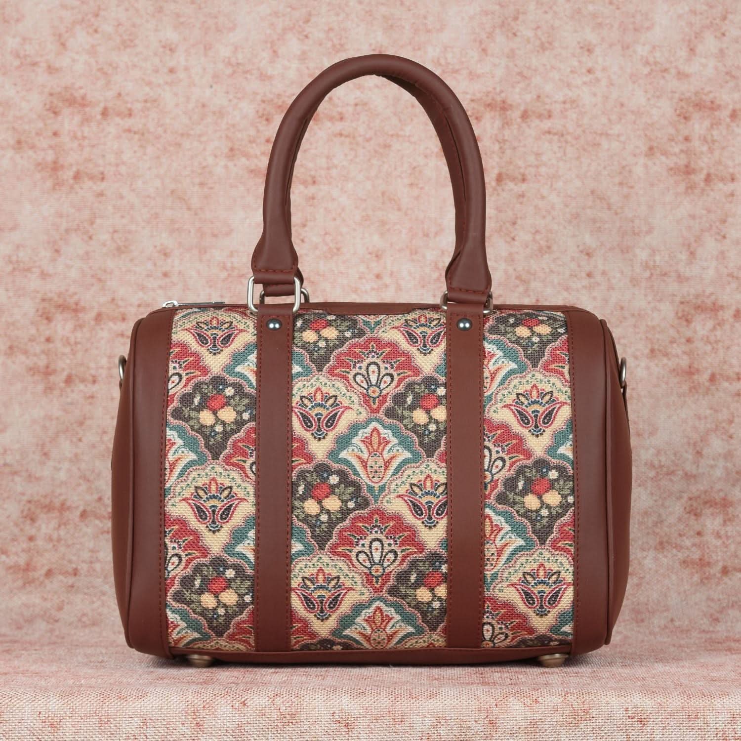 Mughal Art Multicolor - Handbag & Chain Wallet Combo - Image 3