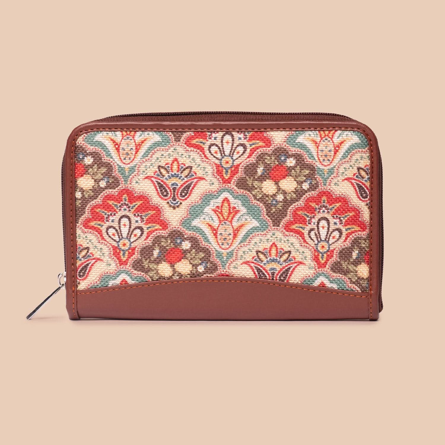 Mughal Art Multicolor - Handbag & Chain Wallet Combo - Image 6