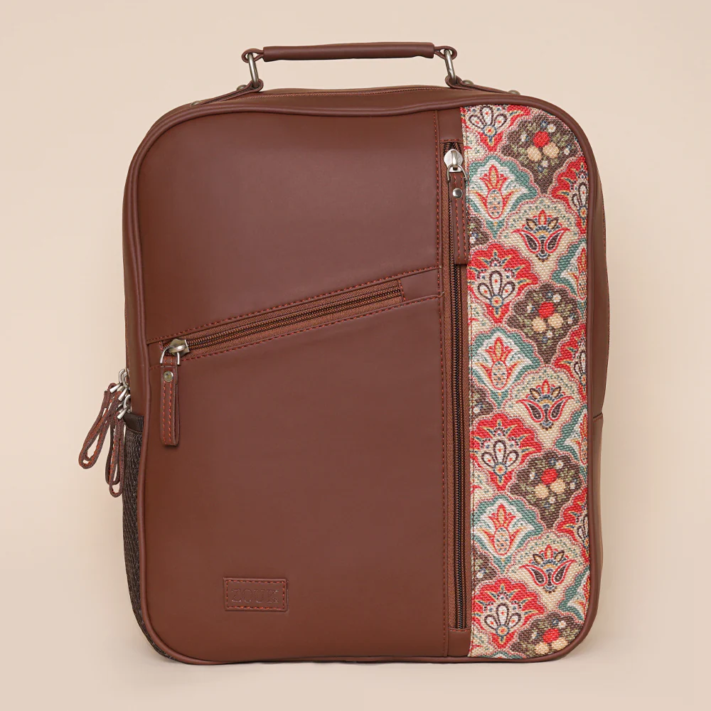 Mughal Art Multicolor Laptop Backpack - Image 2
