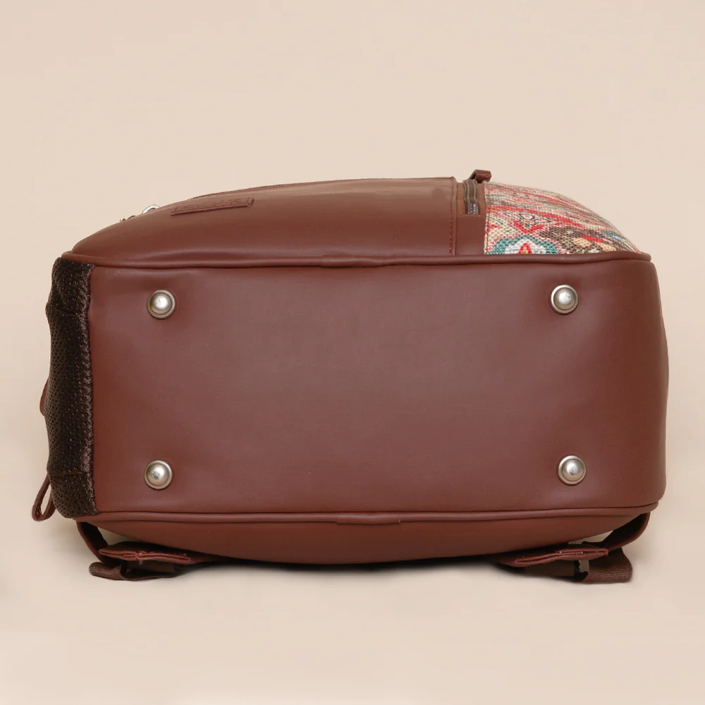 Mughal Art Multicolor Laptop Backpack - Image 3