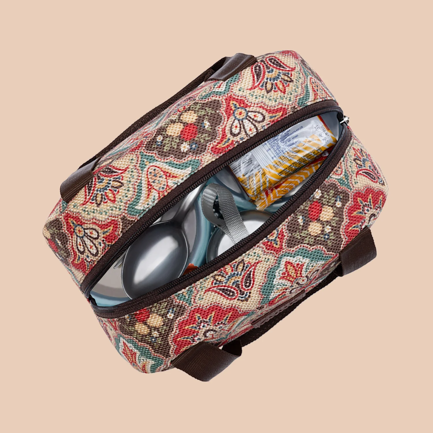 Mughal Art Multicolor Lunch Bag - Image 6