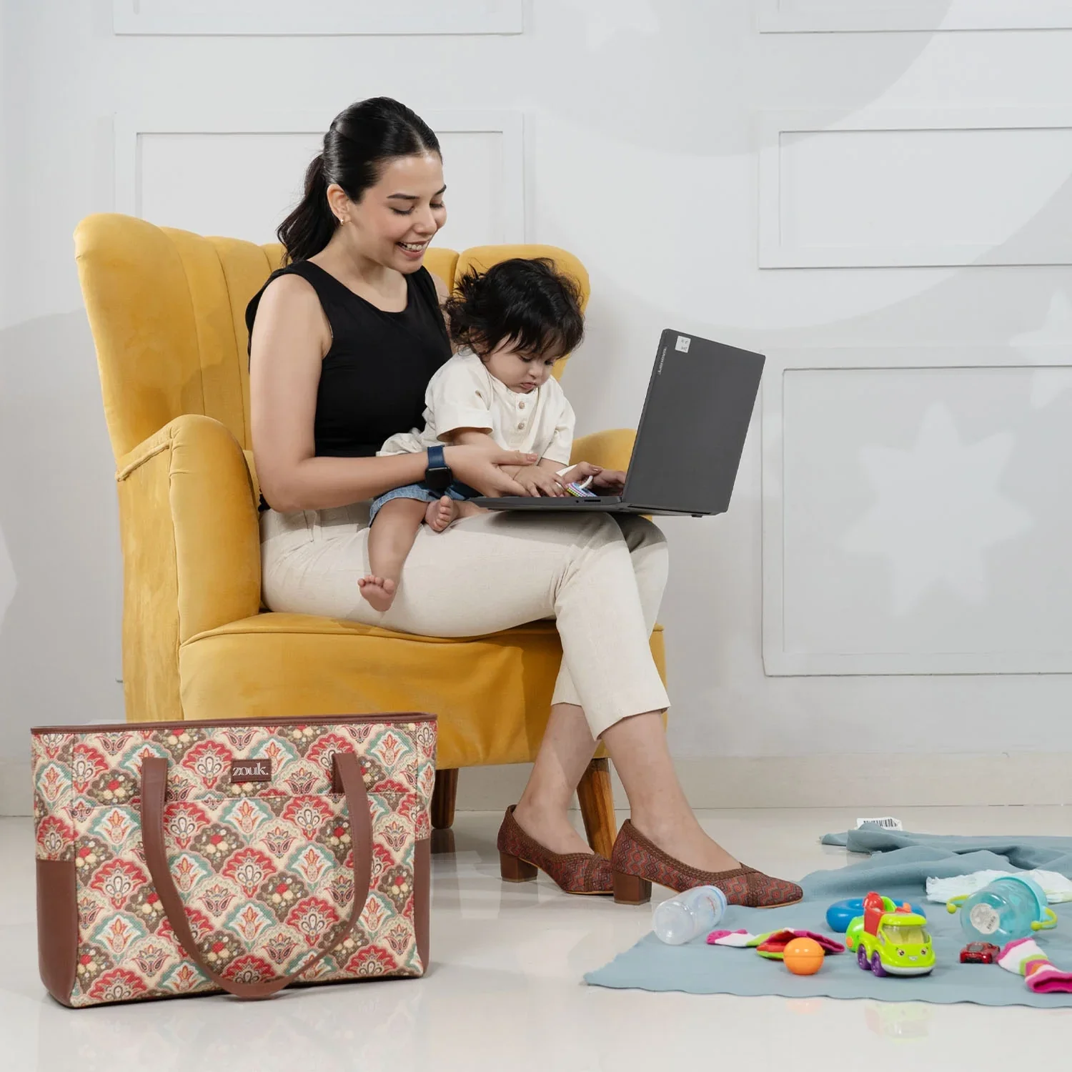 Mughal Art Multicolor Diaper Bag - Image 2
