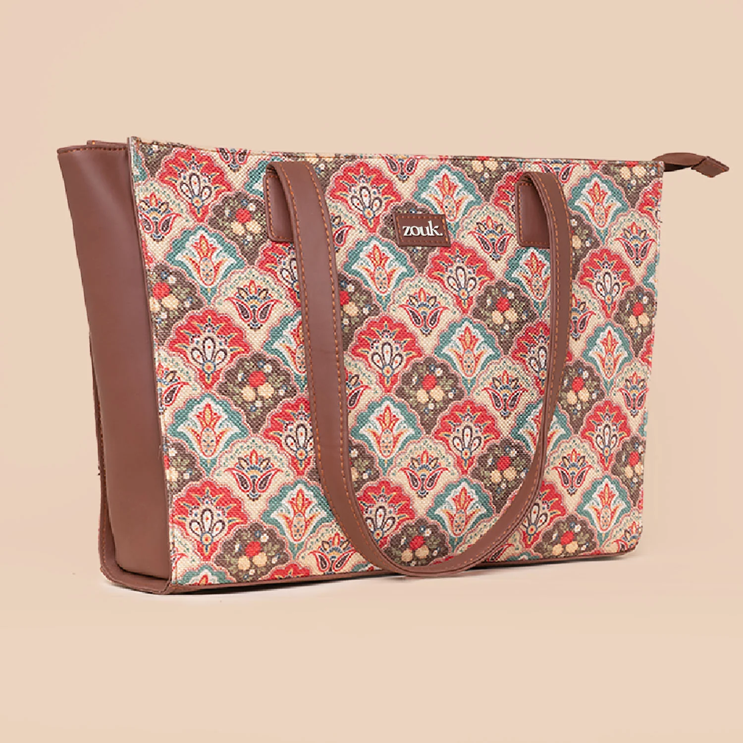 Mughal Art Multicolor Office Tote Bag - Image 4