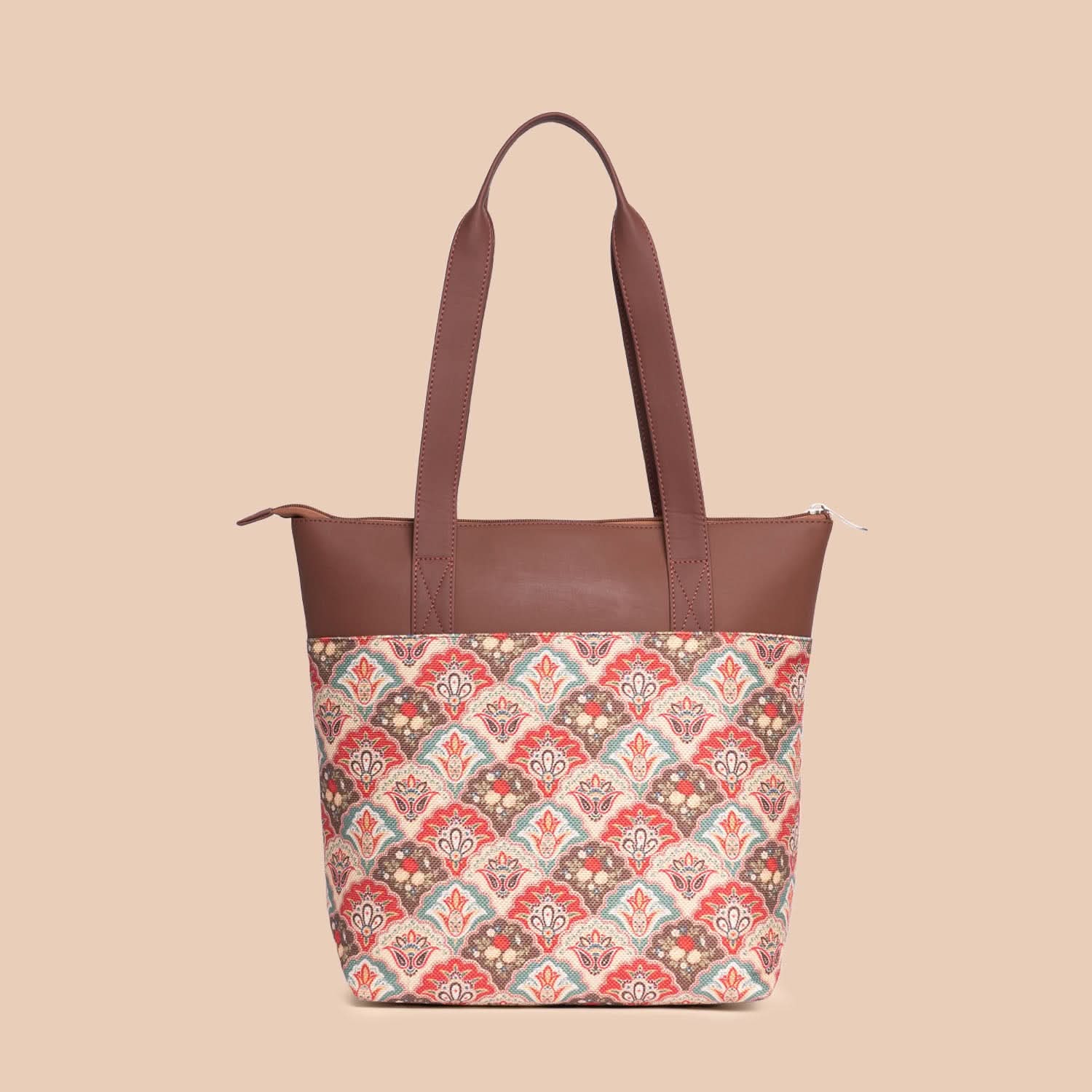 Mughal Art Multicolor & Paisley Print - Everyday Tote Bag & Flap Sling Bag Combo - Image 3