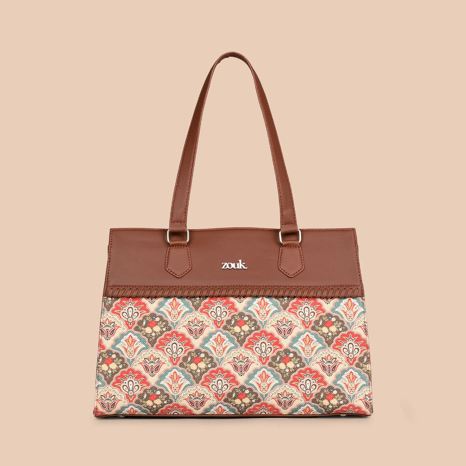 Mughal Art Multicolor Statement Business Bag - Image 3