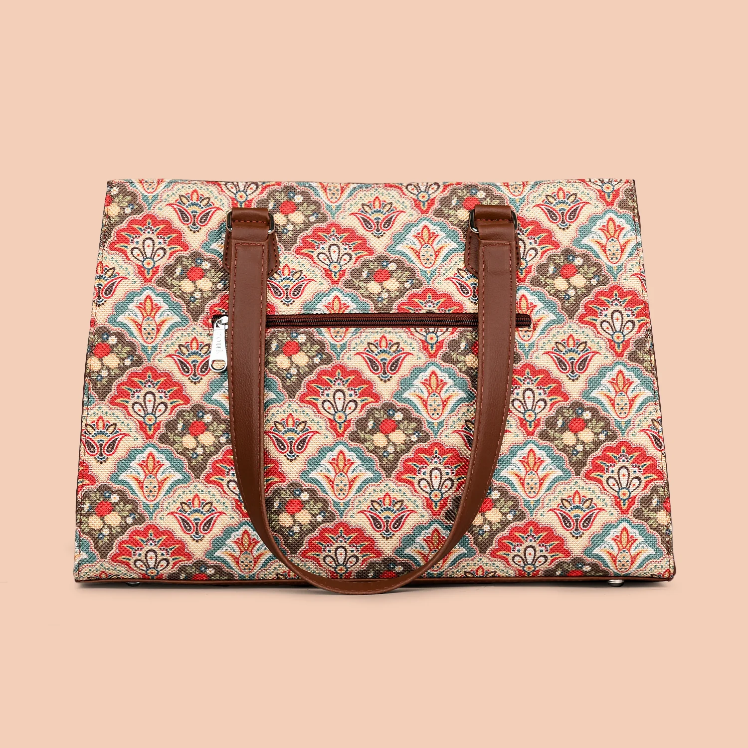 Mughal Art Multicolor Statement Business Bag - Image 4