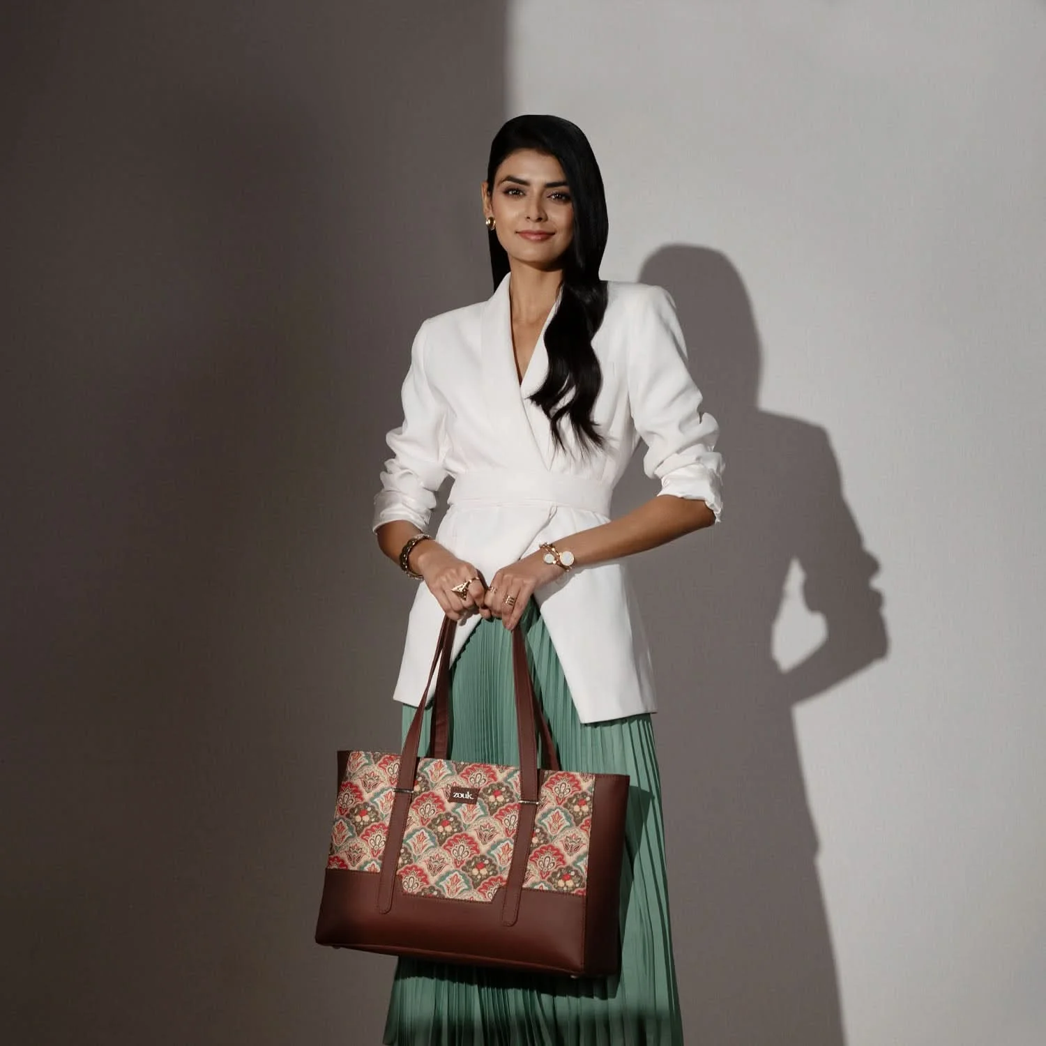 Zouk Mughal Art Multicolor Maya Multitasker Tote Bag - Image 2