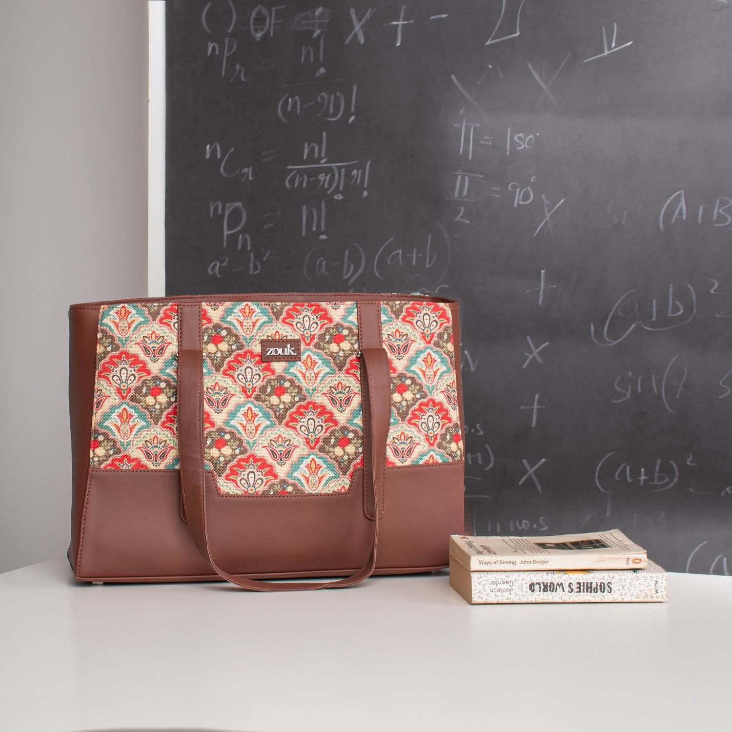 Zouk Mughal Art Multicolor Maya Multitasker Tote Bag - Image 3