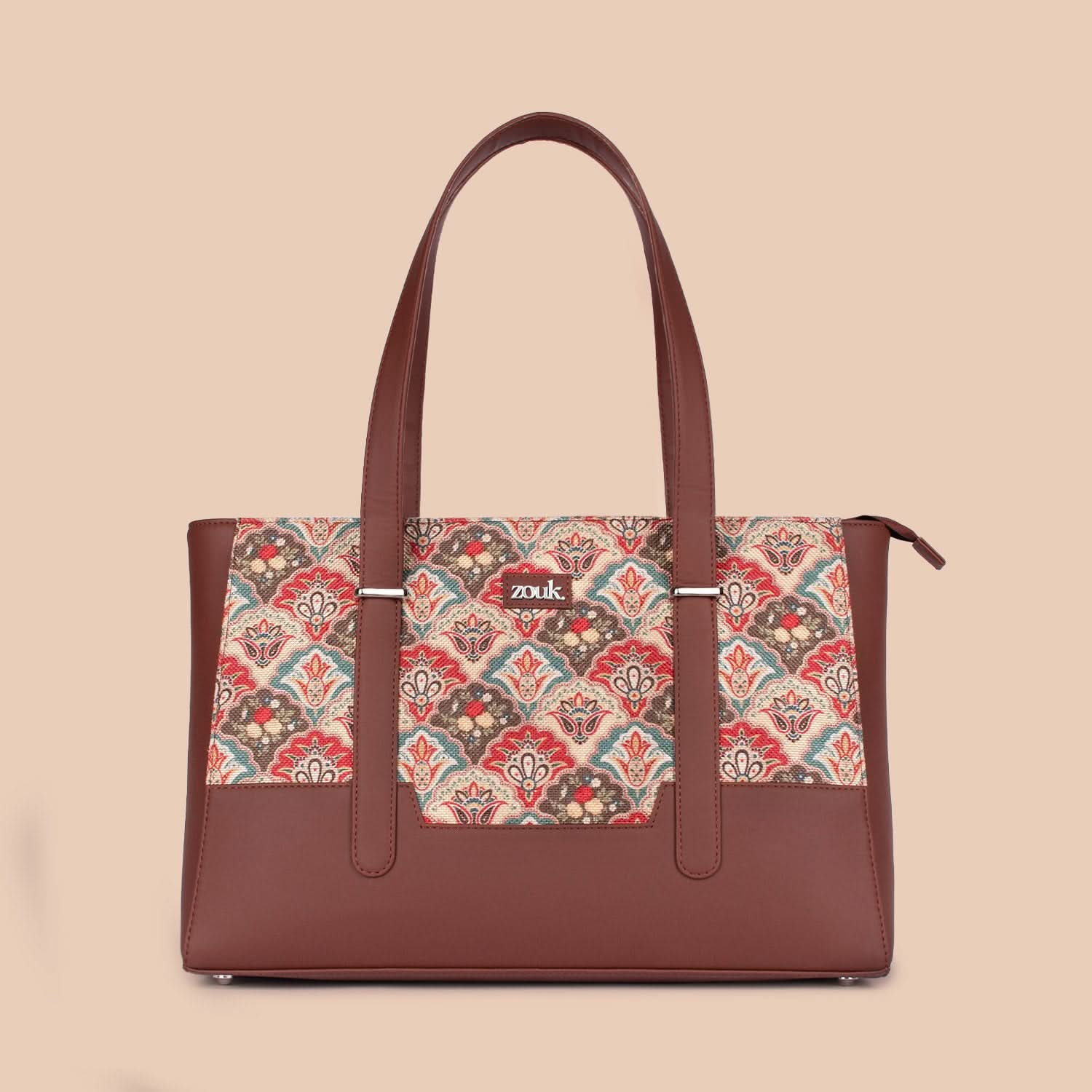 Zouk Mughal Art Multicolor Maya Multitasker Tote Bag - Image 5