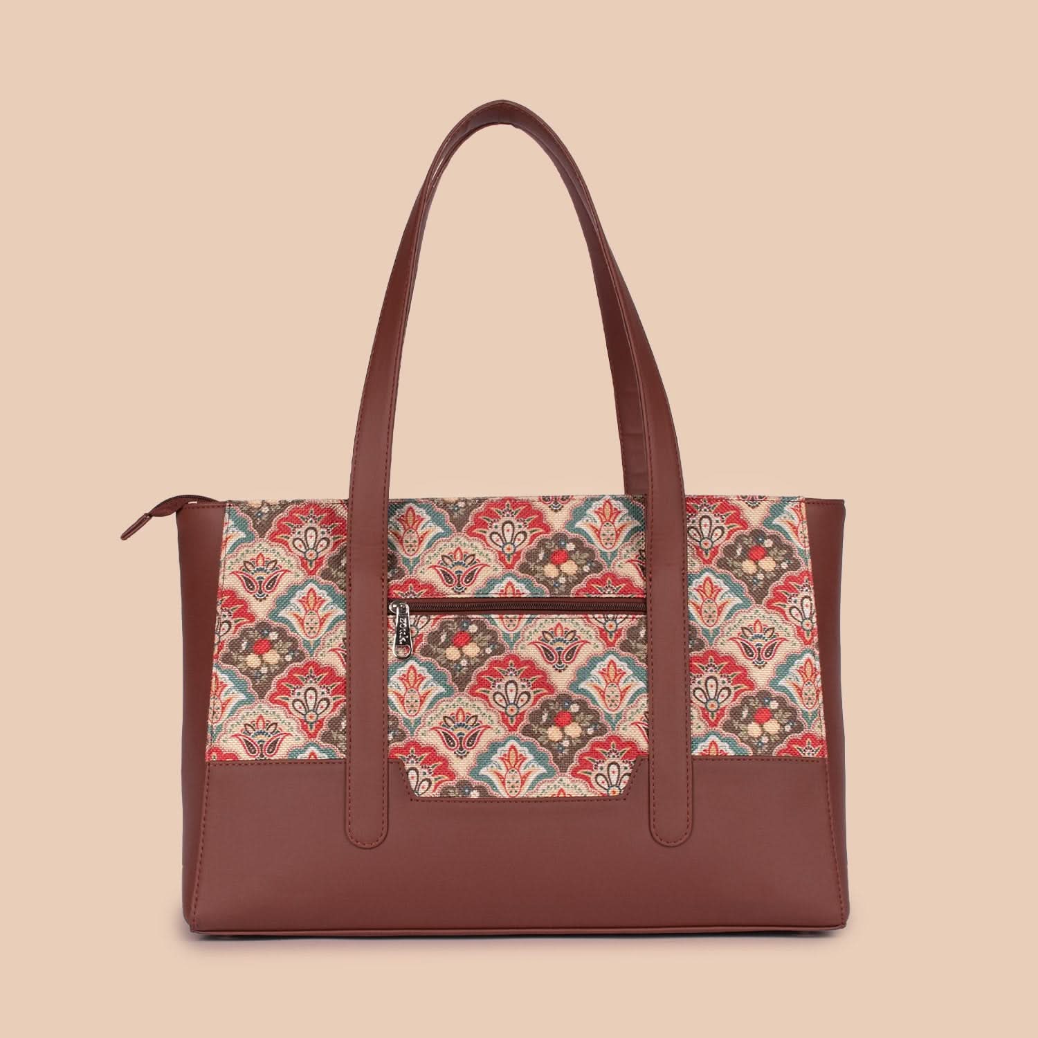 Zouk Mughal Art Multicolor Maya Multitasker Tote Bag - Image 6