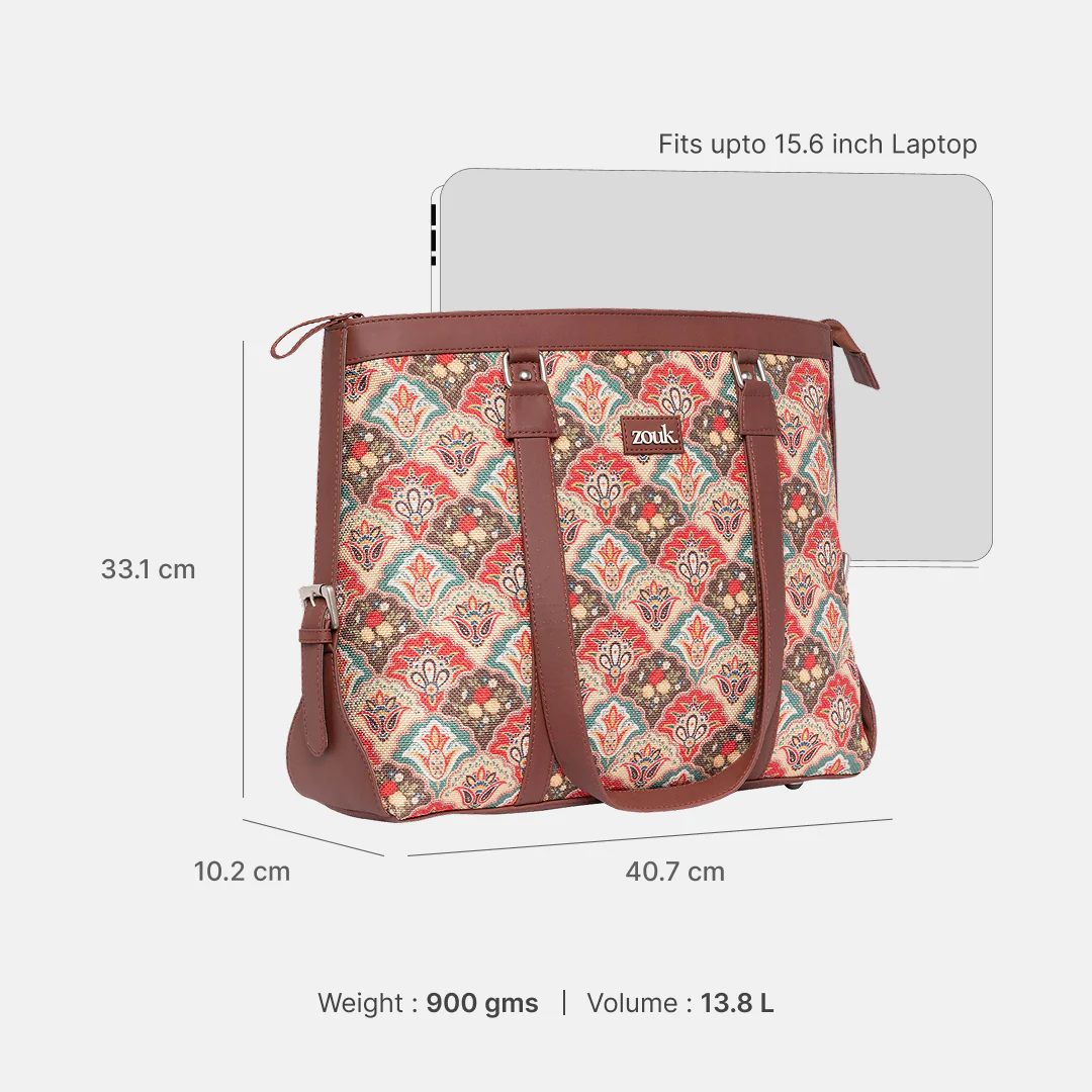 Mughal Art Multicolor Women's Office Bag - Image 3