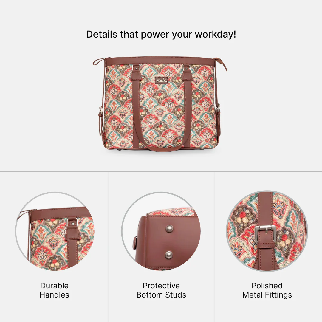 Mughal Art Multicolor Women's Office Bag - Image 4