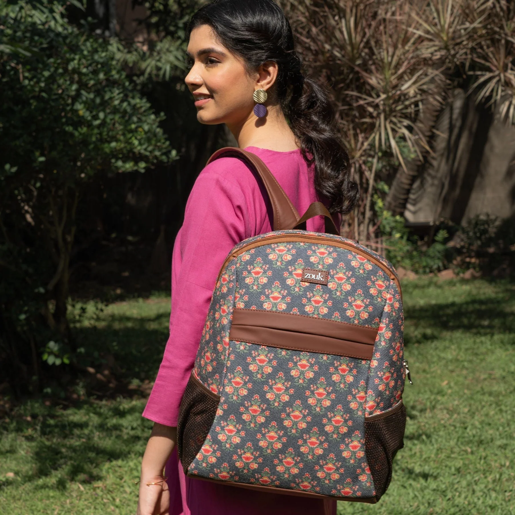 Mughal Garden Print Classic Backpack - Image 2