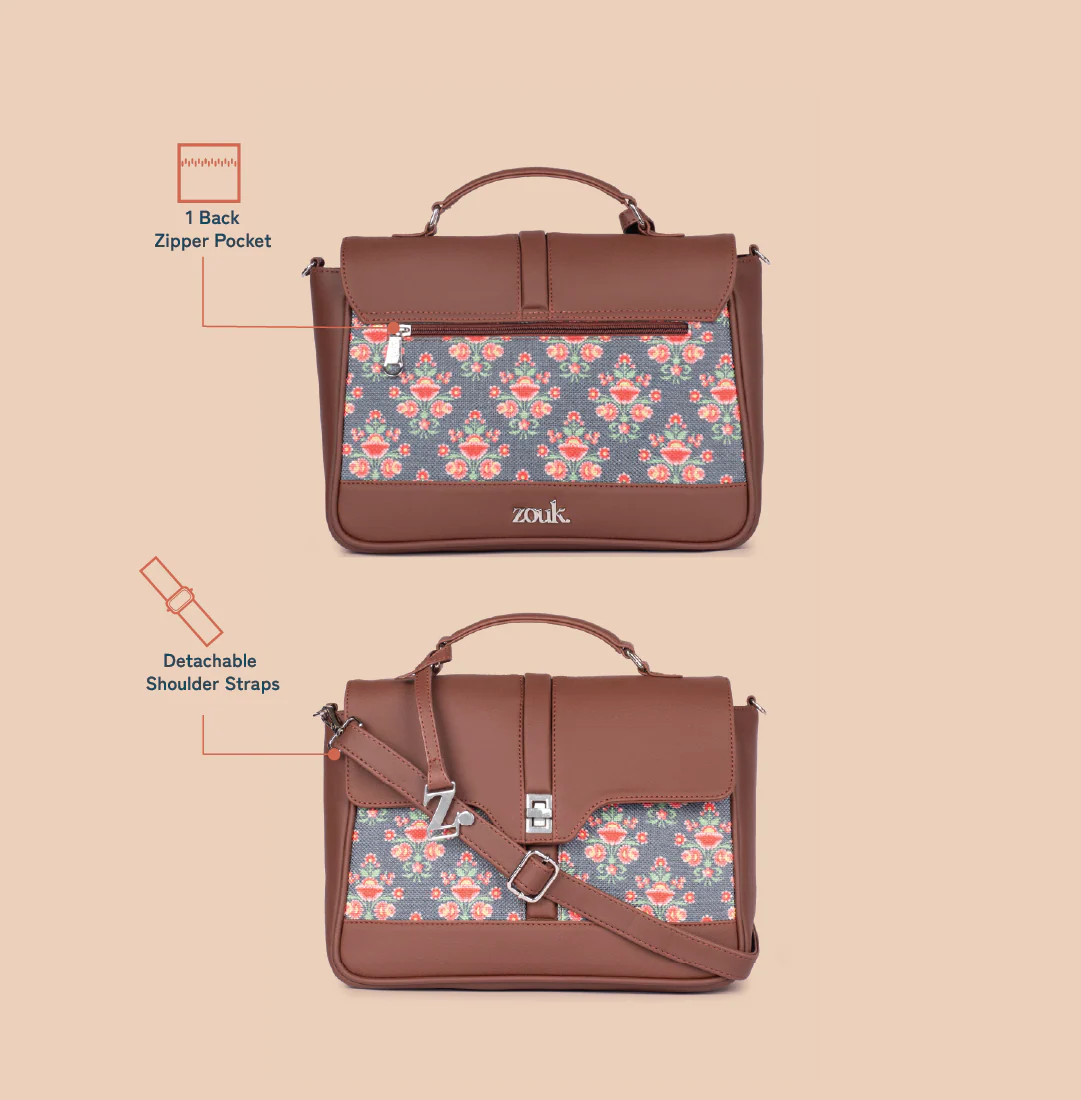 Kriti Sanon - Mughal Garden Print Nessa Satchel - Image 5