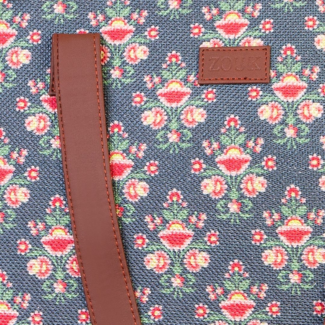 Mughal Garden Print Shoulder Tote Bag - Image 6
