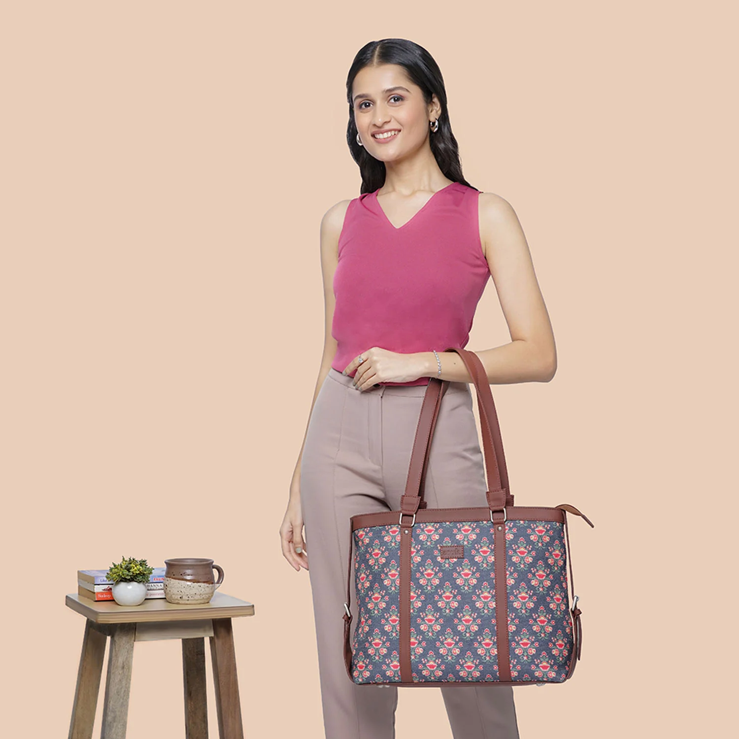 Mughal Garden Print Women's Office Bag - Image 10