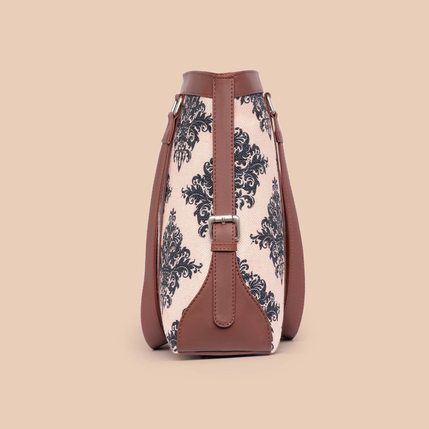 Mughal Motif & Chittoor Red Kalamkari - Women's Office Bag & Classic Zipper Wallet Combo - Image 4