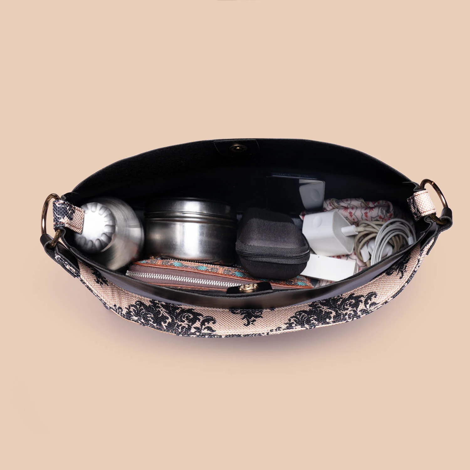 Mughal Motif Classic Open Tote - Image 13