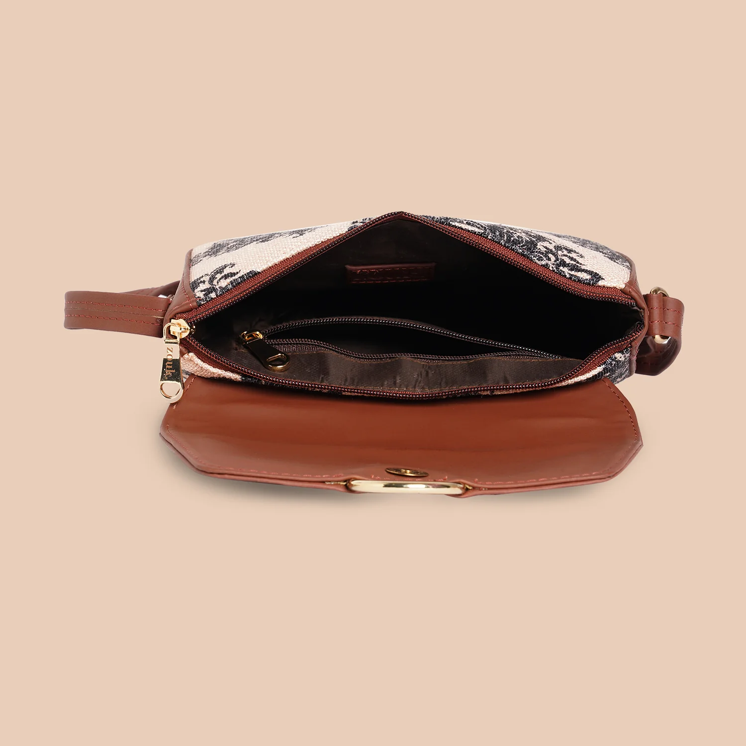 Mughal Motif Classic Sling Bag - Image 7