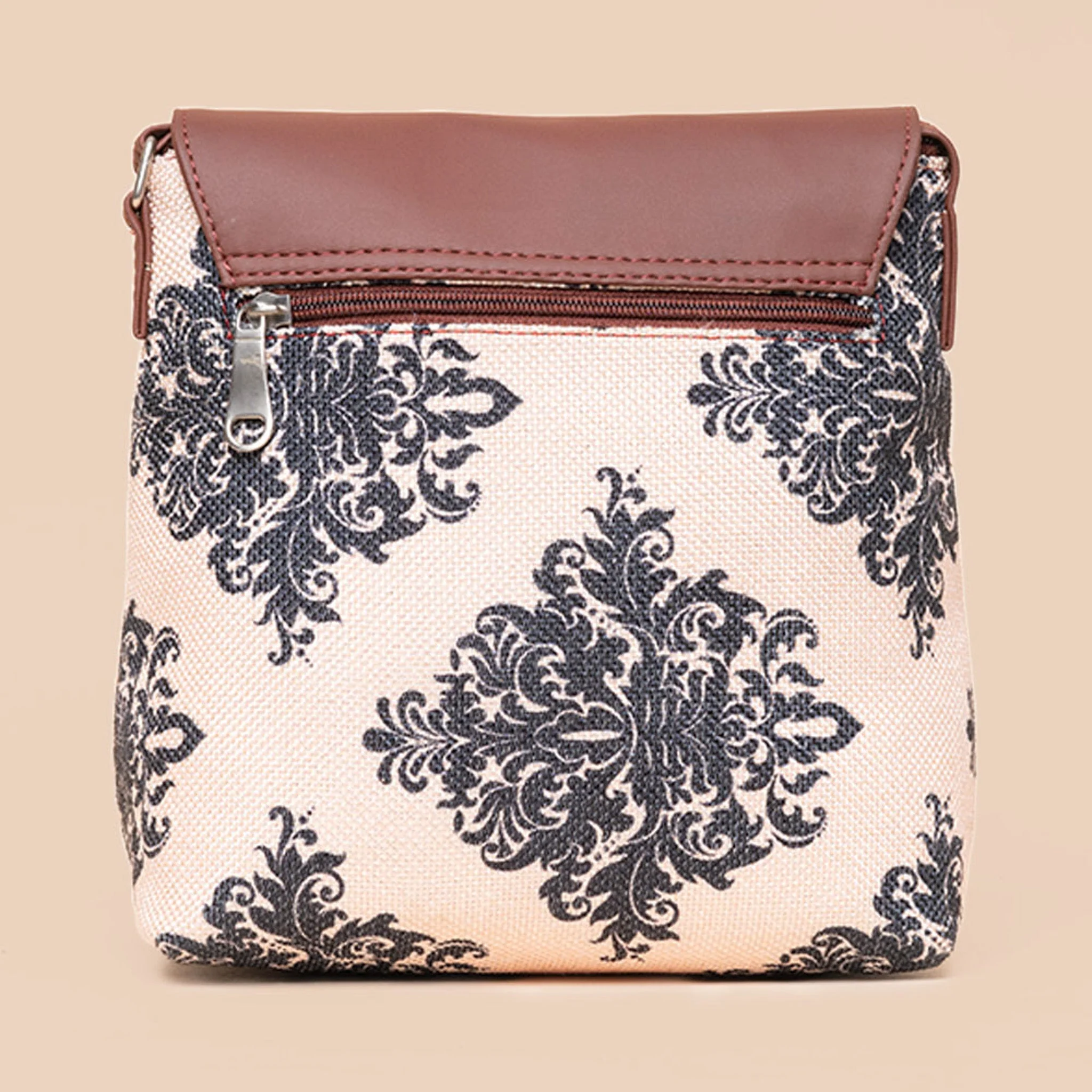 Mughal Motif Flap Sling Bag - Image 3
