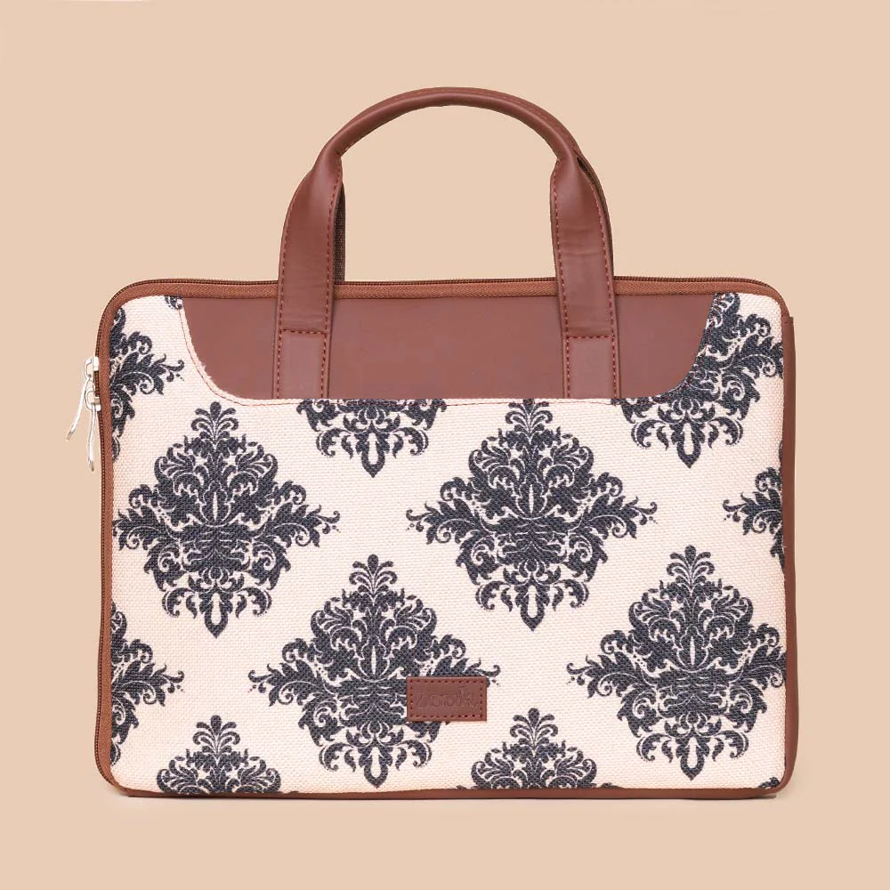 Mughal Motif L-Zippered Laptop Sleeve - Image 2