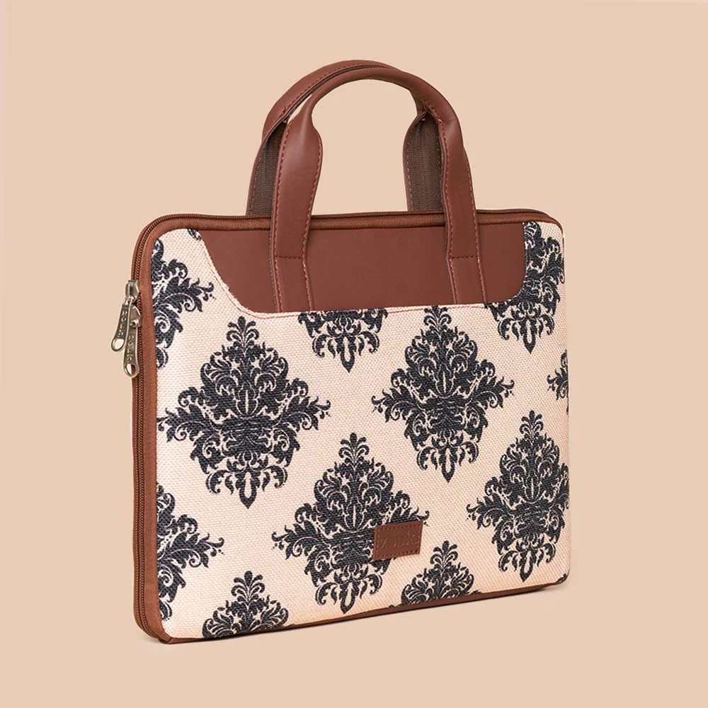 Mughal Motif L-Zippered Laptop Sleeve - Image 7