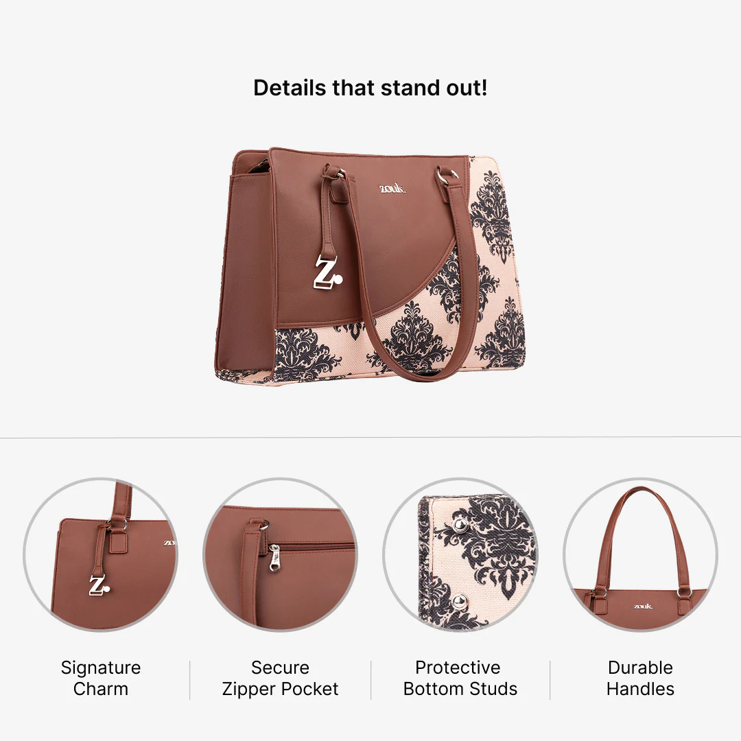 Mughal Motif Office Essential Bag - Image 4