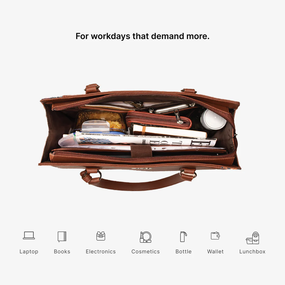 Mughal Motif Office Essential Bag - Image 6