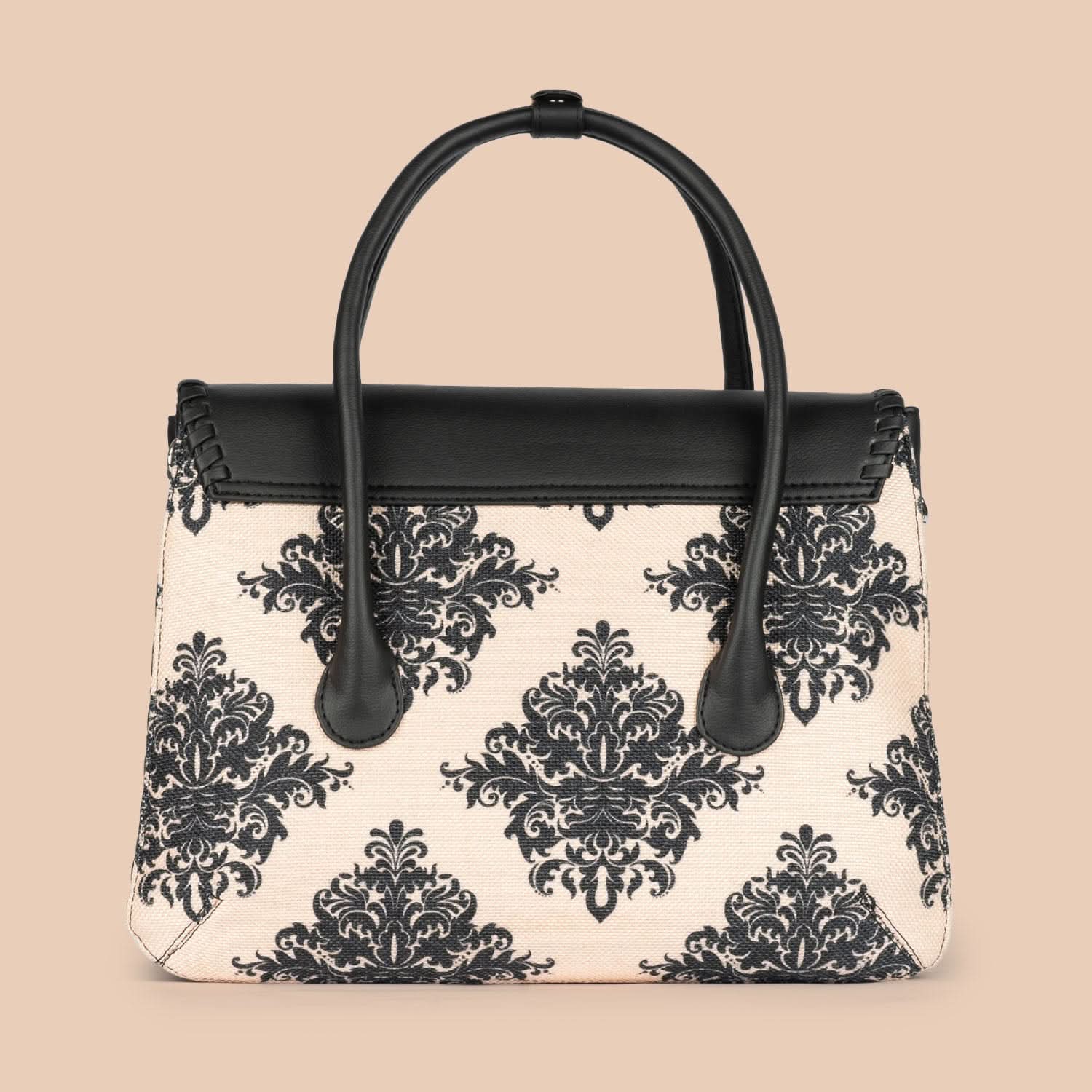 Mughal Motif & Royal Indian Peacock Motif - SAK Satchel & Classic Zipper Wallet Combo - Image 3
