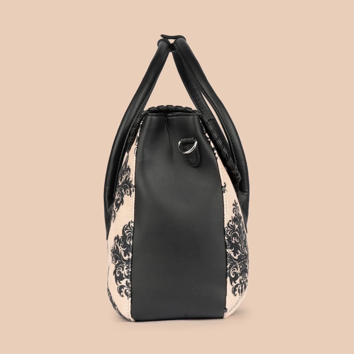 Mughal Motif & Royal Indian Peacock Motif - SAK Satchel & Classic Zipper Wallet Combo - Image 4