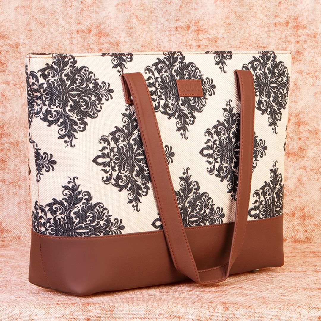 Mughal Motif Shoulder Tote Bag - Image 2