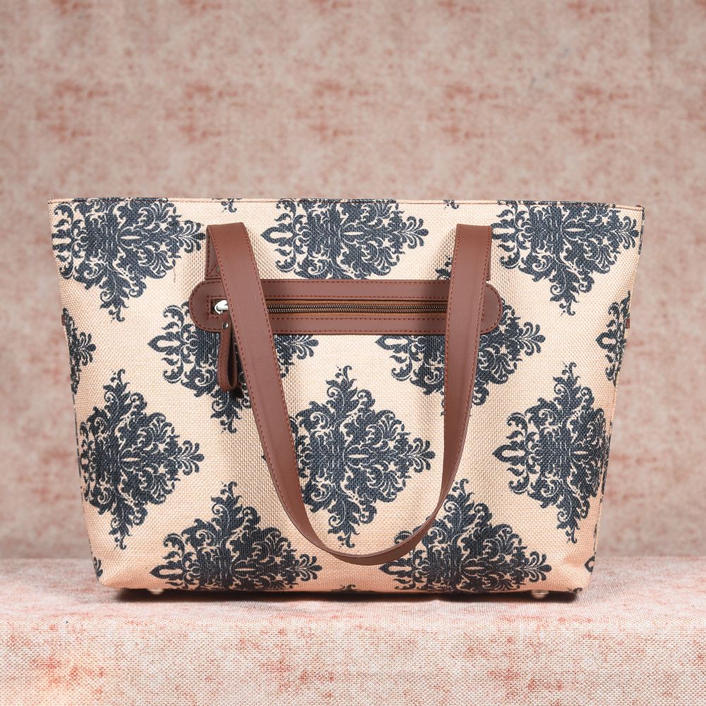 Mughal Motif - Tote Bag & Chain Wallet Combo - Image 3