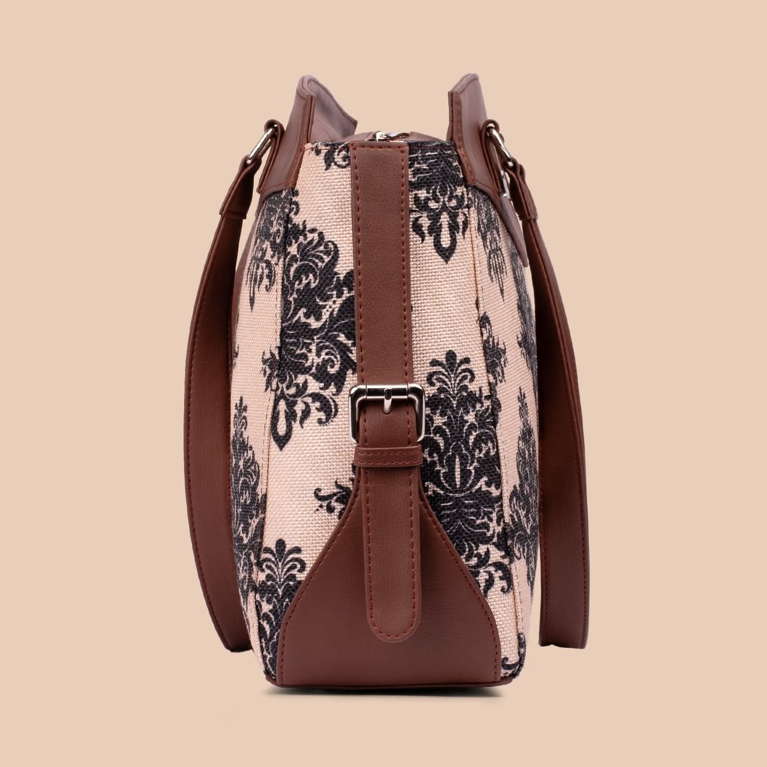 Mughal Motif Women's Work Bag Brown - Image 10