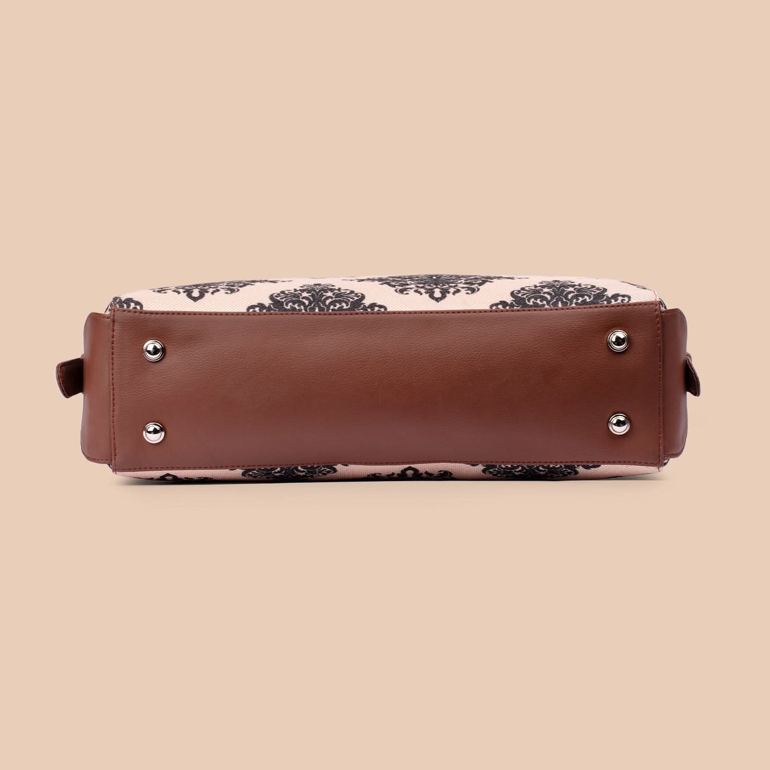 Mughal Motif Women's Work Bag Brown - Image 11