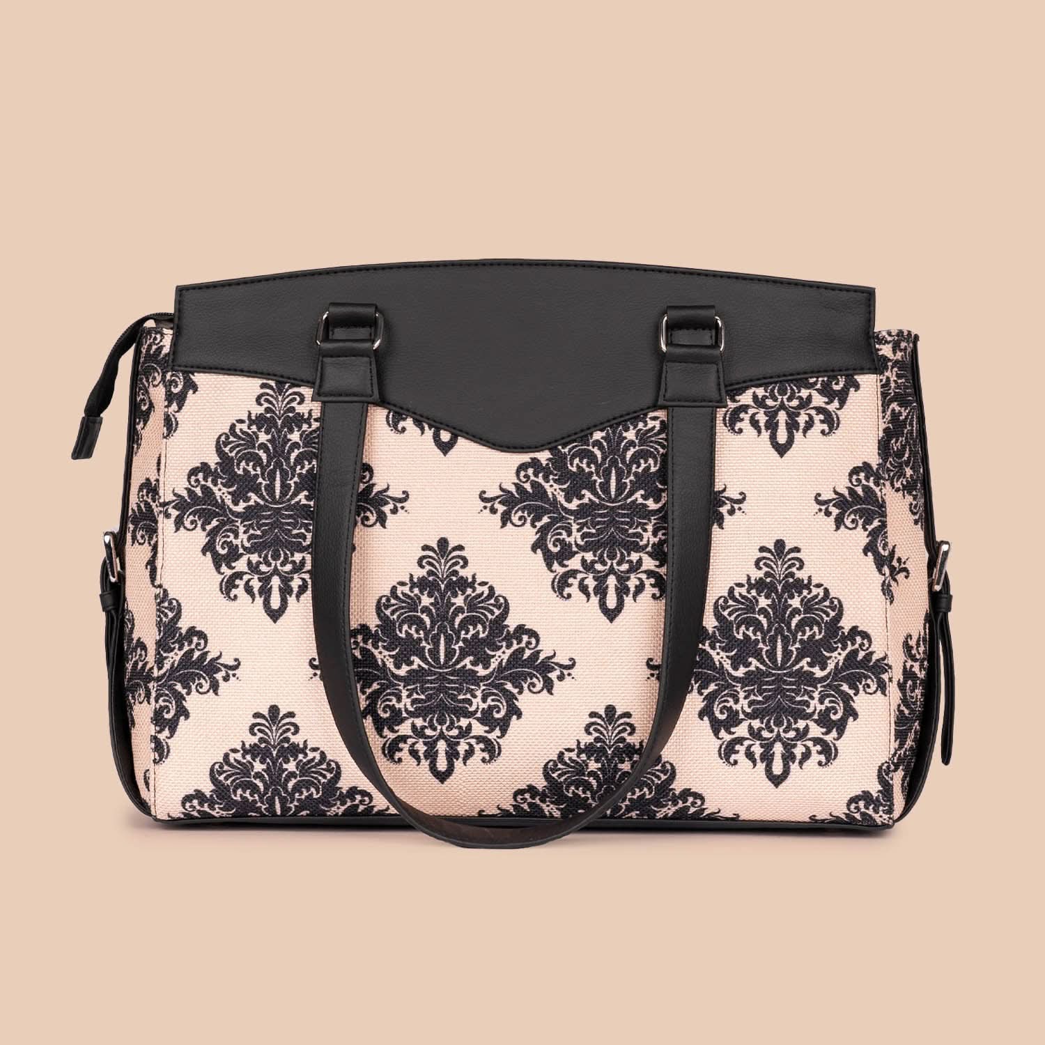 Mughal Motif - Women's Work Bag & Chain Wallet Combo - Image 3
