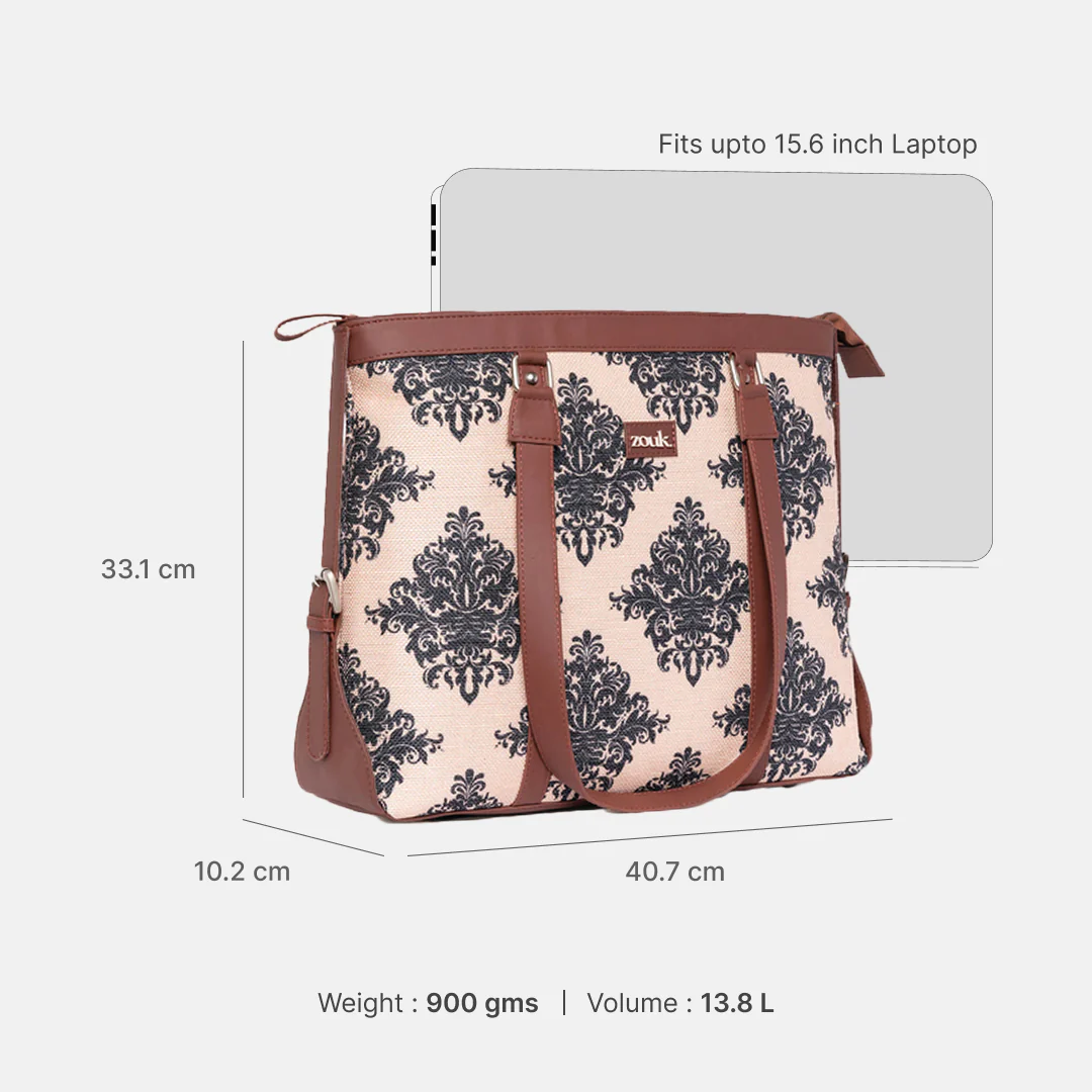Mughal Motif Women's Office Bag - Image 4