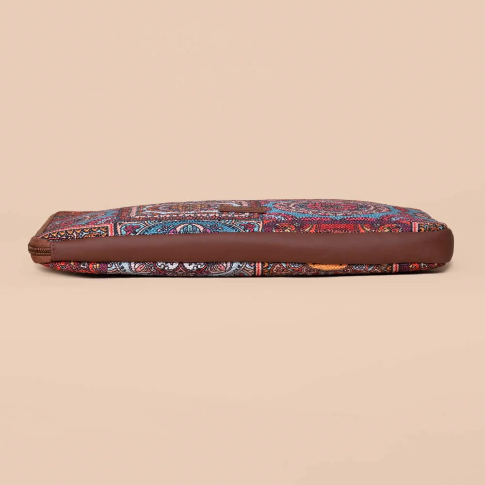 Multicolor Mandala L-Zippered Laptop Sleeve - Image 6