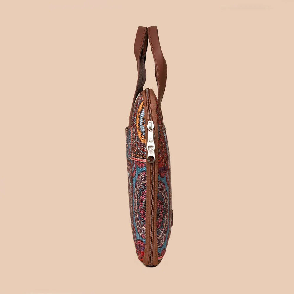 Multicolor Mandala L-Zippered Laptop Sleeve - Image 8