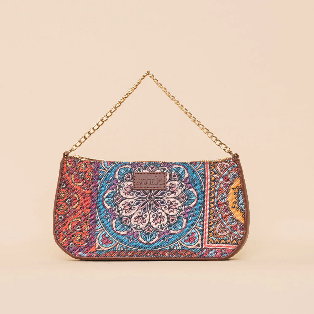 Multicolor Mandala Print Baguette - Image 4