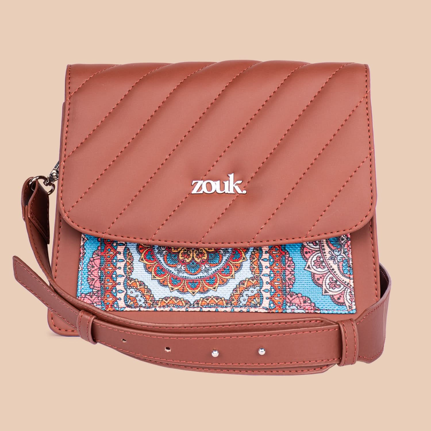 Multicolor Mandala Print Beyond Basic Sling Bag - Image 4