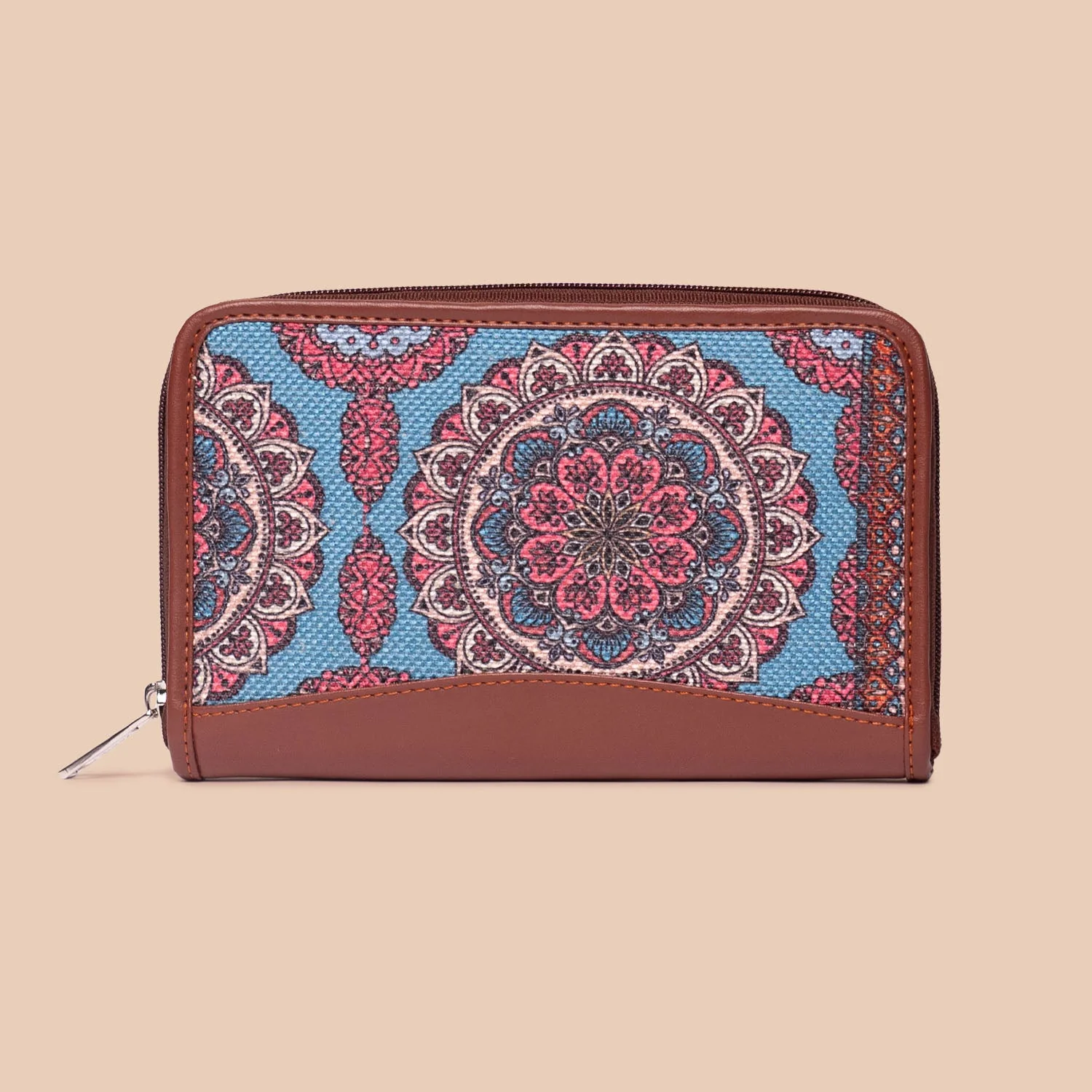 Multicolor Mandala Print Chain Wallet - Image 2