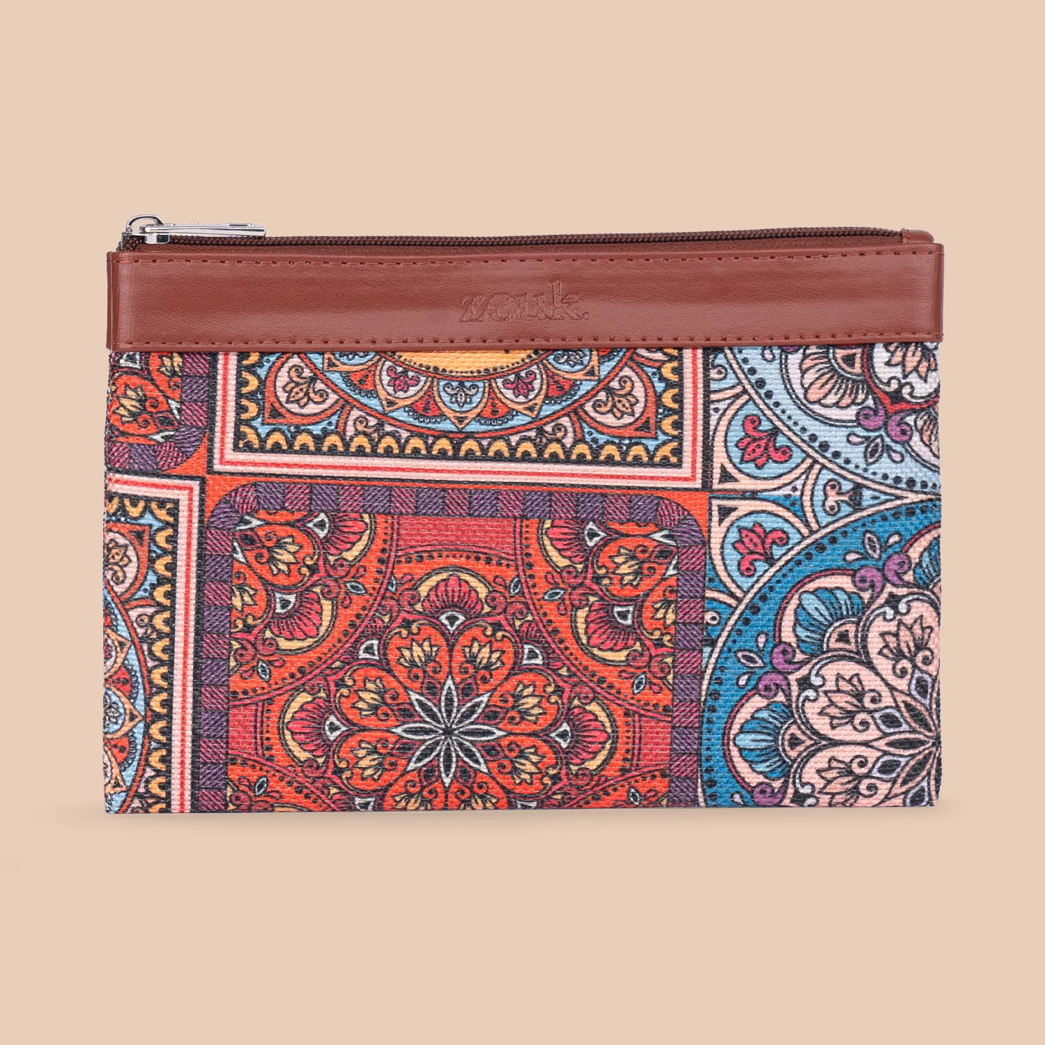 Multicolor Mandala Print Cosmetic Pouch - Image 2