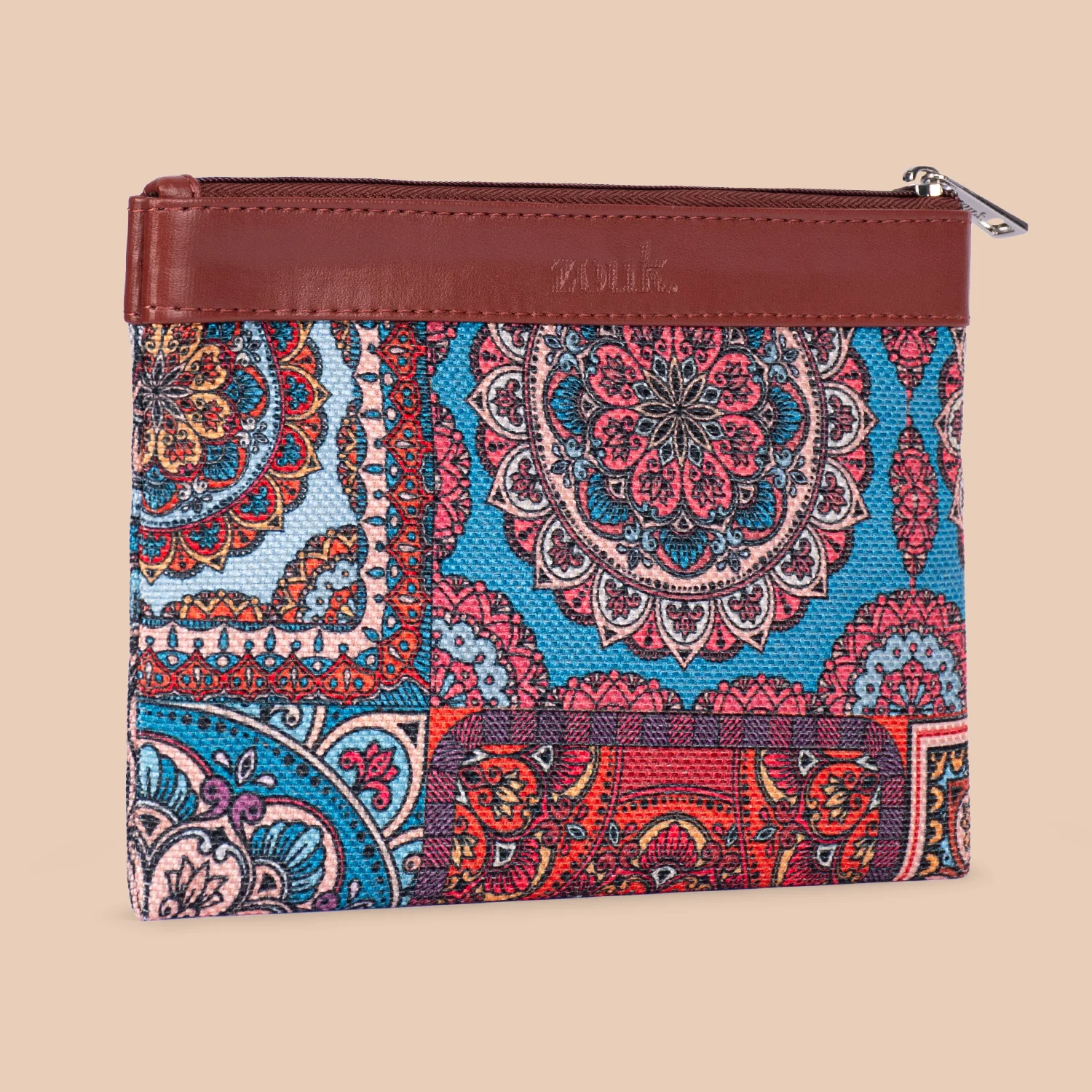 Multicolor Mandala Print Cosmetic Pouch - Image 3