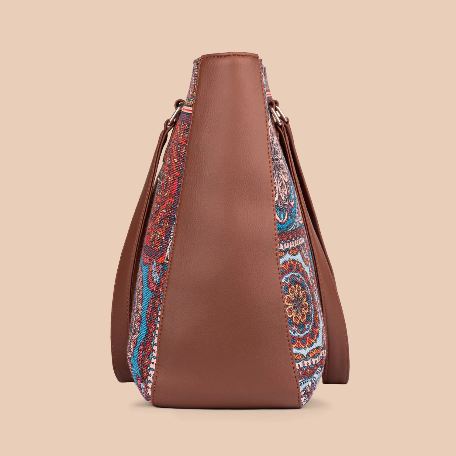 Multicolor Mandala Print Getaway Handbag - Image 8