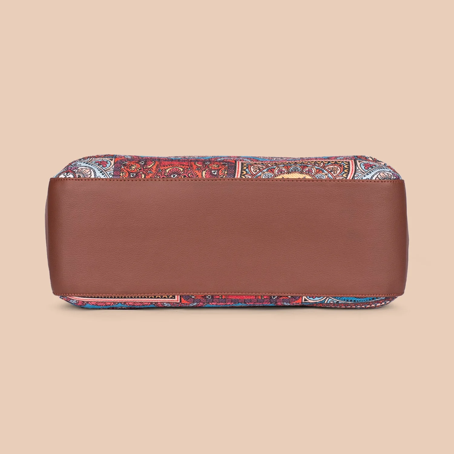 Multicolor Mandala Print Getaway Handbag - Image 9