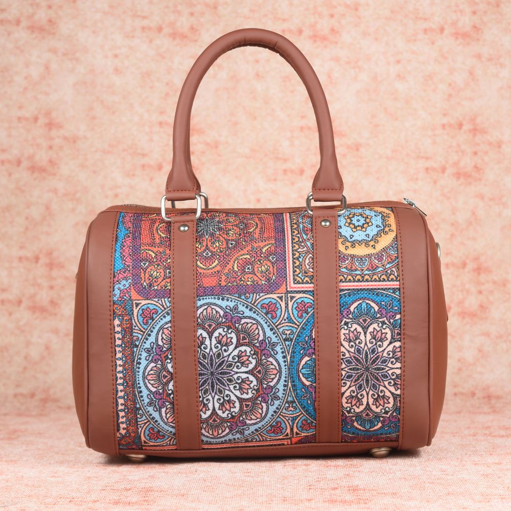 Multicolor Mandala Print Handbag - Image 3