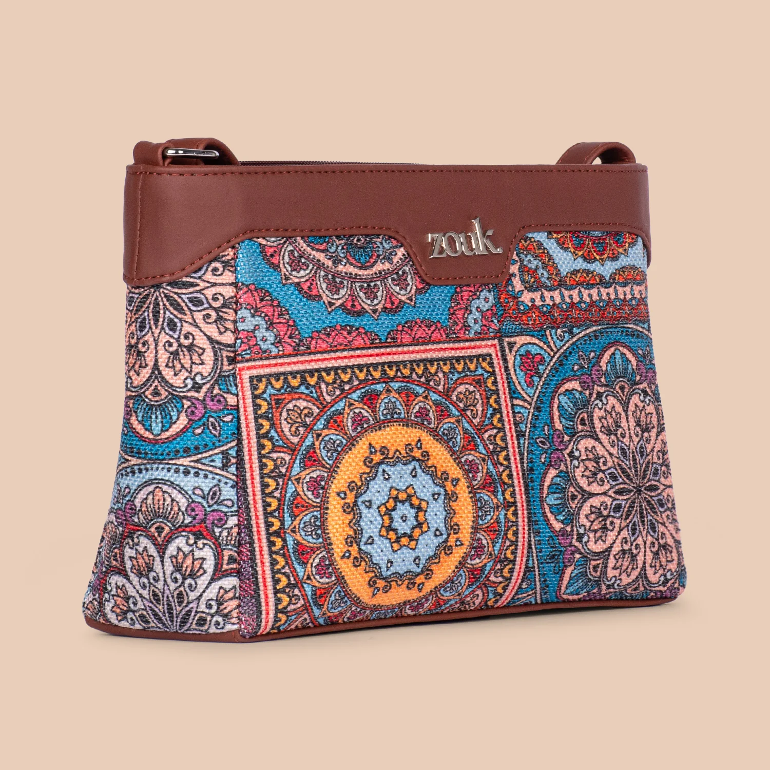 Multicolor Mandala Print Harmony Sling Bag - Image 2