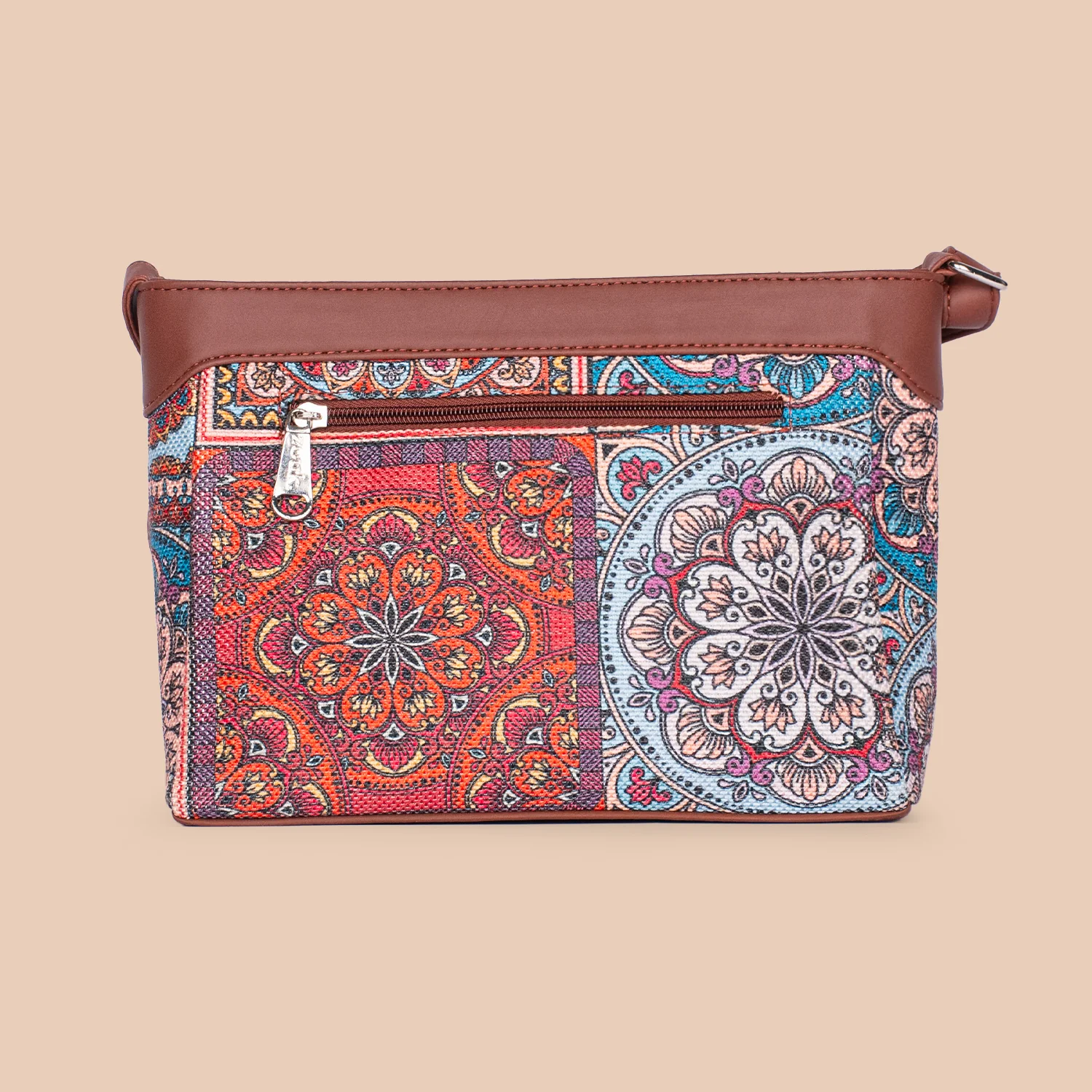 Multicolor Mandala Print Harmony Sling Bag - Image 3