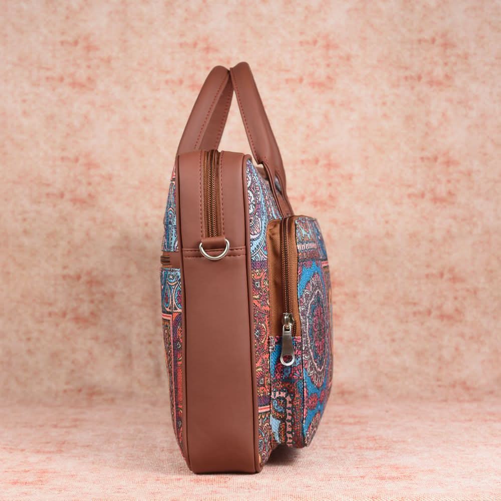 Multicolor Mandala Print - Laptop Bag & Flap Sling Bag Combo - Image 4