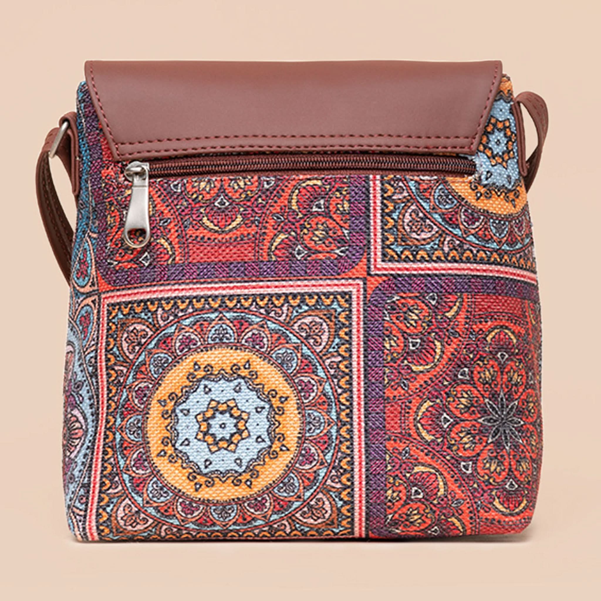 Multicolor Mandala Print - Laptop Bag & Flap Sling Bag Combo - Image 7